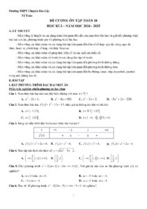 de-cuong-on-tap-toan-lop-10-hoc-ky-2-nam-hoc-2024-2025 - Trang 1