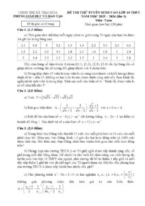 de-thi-thu-toan-tuyen-sinh-vao-lop-10-thpt-nam-2025-2026-phong-gddt-thai-hoa - Trang 1