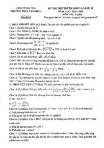 de-thi-thu-tuyen-sinh-vao-lop-10-mon-toan-nam-hoc-2025-2026-truong-thcs-cam-binh - Trang 1