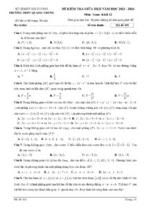 de-kiem-tra-giua-hoc-ky-2-mon-toan-lop-12-nam-hoc-2023-2024-truong-thpt-quang-trung-hai-duong - Trang 1