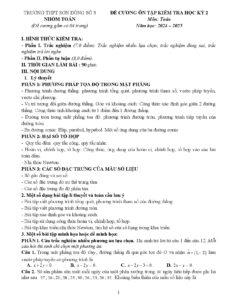 de-cuong-on-tap-kiem-tra-hoc-ky-2-mon-toan-lop-10-nam-2024-2025 - Trang 1