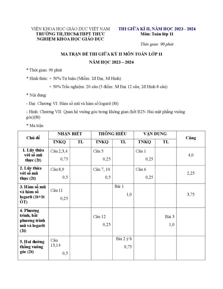 de-kiem-tra-giua-hoc-ky-2-mon-toan-11-nam-2023-2024-truong-thuc-nghiem-khoa-hoc-giao-duc-ha-noi - Trang 1