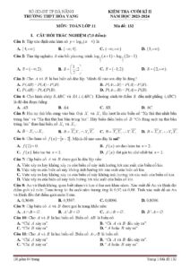 de-kiem-tra-cuoi-hoc-ky-2-toan-lop-11-nam-hoc-2023-2024-truong-thpt-hoa-vang - Trang 1