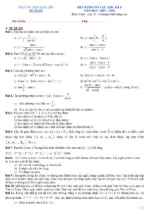 de-cuong-on-tap-hoc-ky-1-toan-11-nam-2019-2020-truong-thpt-kim-lien - Trang 1