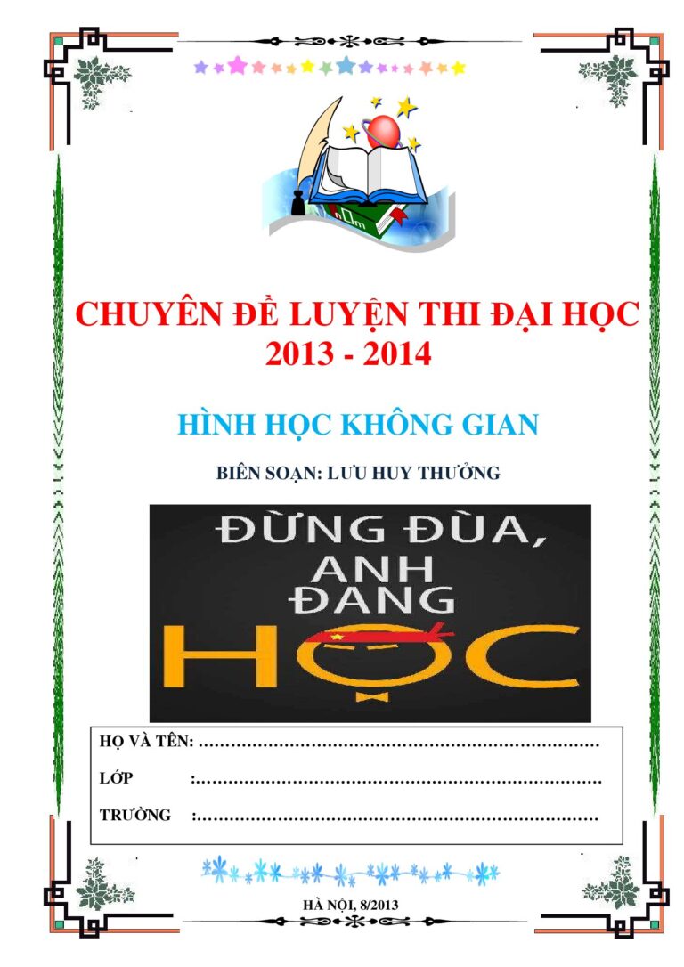 chuyen-de-hinh-hoc-khong-gian-on-thi-dai-hoc - Trang 1