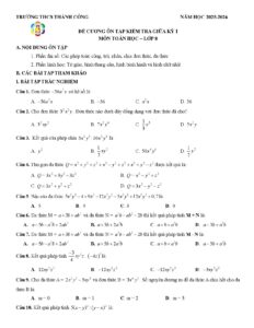 de-cuong-on-tap-kiem-tra-giua-ky-1-toan-lop-8-nam-hoc-2025-2026-truong-thcs-thanh-cong - Trang 1