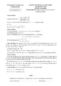 de-thi-tuyen-sinh-vao-lop-10-thpt-mon-toan-chuyen-nam-hoc-2025-2026-tinh-tuyen-quang - Trang 1