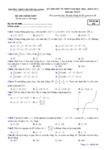 de-thi-thu-tot-nghiep-thpt-mon-toan-lan-3-nam-2024-truong-chuyen-ha-long - Trang 1