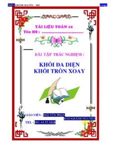 bai-tap-trac-nghiem-khoi-da-dien-va-khoi-tron-xoay-toan-12 - Trang 1