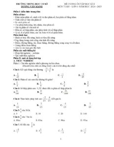 de-cuong-on-tap-cuoi-hoc-ky-2-mon-toan-lop-6-nam-hoc-2024-2025-truong-thcs-duong-van-manh - Trang 1