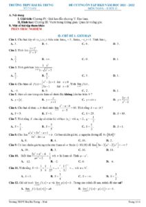 de-cuong-on-tap-hoc-ky-2-toan-lop-11-nam-2021-2022-truong-thpt-hai-ba-trung - Trang 1