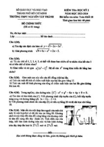 de-kiem-tra-hoc-ky-2-toan-khoi-10-nam-hoc-2023-2024-truong-thpt-nguyen-tat-thanh - Trang 1