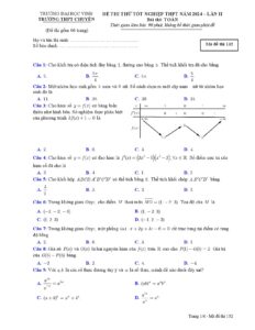 de-thi-thu-toan-tot-nghiep-thpt-2024-lan-2-truong-thpt-chuyen-dai-hoc-vinh-nghe-an - Trang 1