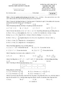 de-kiem-tra-giua-hoc-ky-2-toan-lop-10-truong-thpt-chuyen-vi-thanh-nam-hoc-2024-2025 - Trang 1