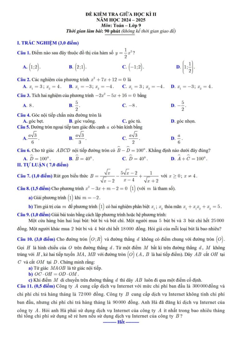 de-kiem-tra-giua-hoc-ky-ii-toan-lop-9-nam-hoc-2024-2025 - Trang 1