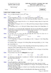 de-kiem-tra-cuoi-hoc-ky-2-mon-toan-lop-11-nam-hoc-2023-2024-truong-thpt-le-loi - Trang 1