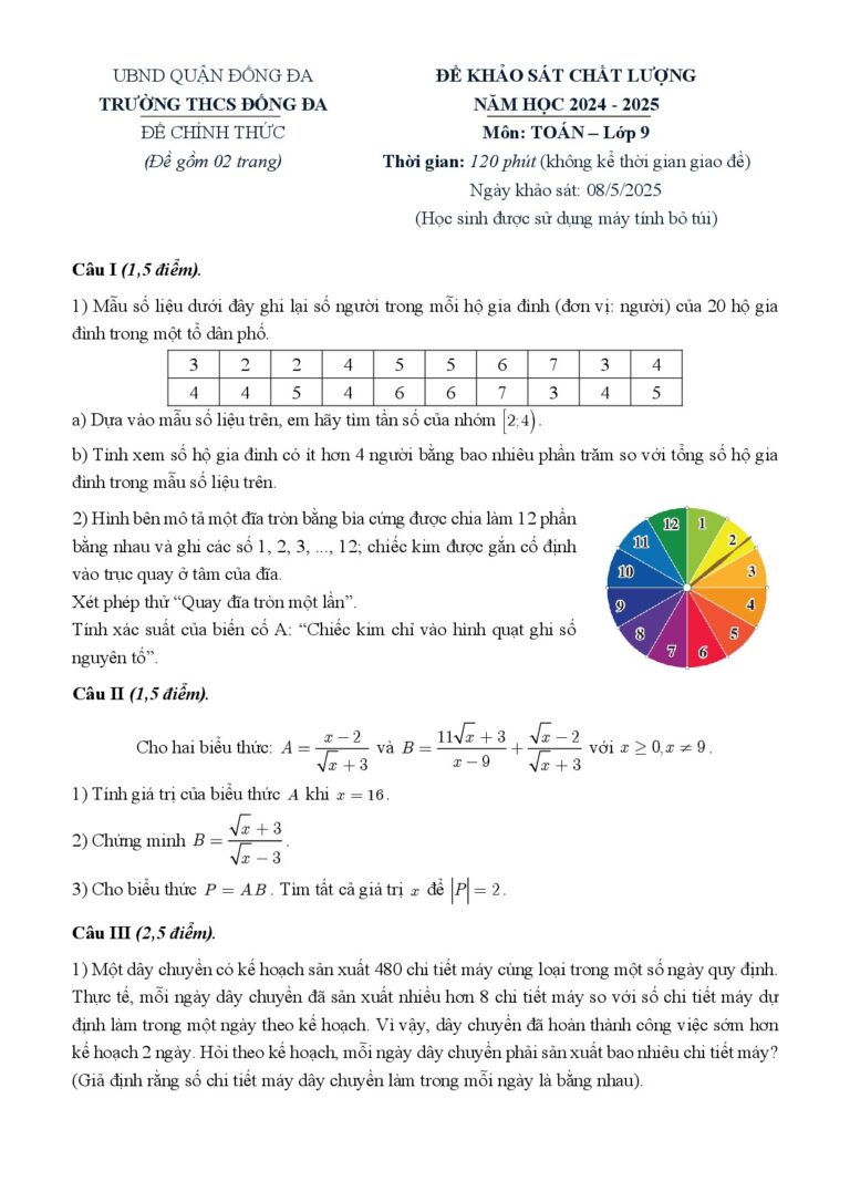 de-khao-sat-chat-luong-toan-9-nam-hoc-2024-2025-truong-thcs-dong-da - Trang 1
