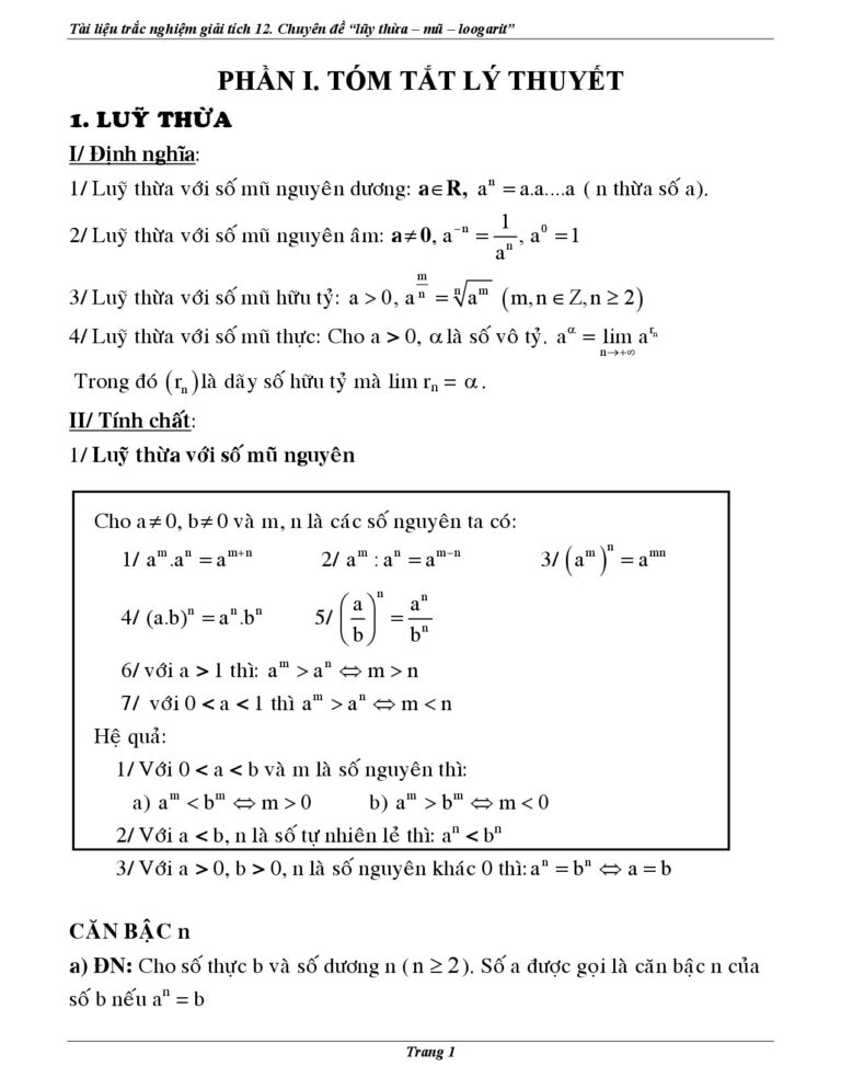 chuyen-de-trac-nghiem-ham-so-luy-thua-mu-va-logarit-lop-12 - Trang 1