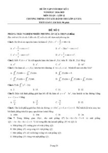 de-on-tap-cuoi-hoc-ky-2-mon-toan-lop-12-nam-hoc-2024-2025 - Trang 1