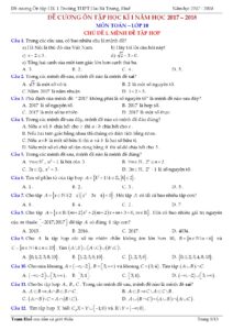 de-cuong-on-tap-toan-10-hoc-ky-1-nam-hoc-2017-2018-truong-thpt-hai-ba-trung-hue - Trang 1
