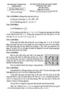 de-thi-tuyen-sinh-vao-lop-10-mon-toan-nam-2025-2026-tinh-khanh-hoa - Trang 1