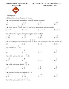 de-cuong-on-tap-kiem-tra-giua-hoc-ky-2-mon-toan-lop-6-nam-hoc-2024-2025 - Trang 1