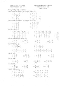 de-cuong-on-tap-cuoi-hoc-ky-2-mon-toan-lop-6-nam-hoc-2024-2025 - Trang 1