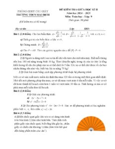 de-kiem-tra-giua-hoc-ky-ii-toan-lop-9-nam-hoc-2024-2025-truong-thcs-mai-dich - Trang 1
