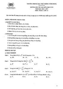 de-cuong-on-tap-giua-hoc-ky-2-toan-lop-11-truong-thpt-vinschool-ha-noi-nam-2018-2019 - Trang 1