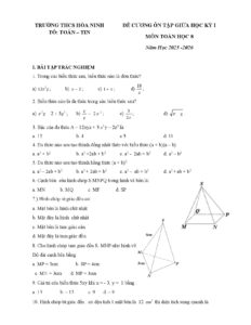 de-cuong-on-tap-giua-hoc-ky-1-mon-toan-lop-8-nam-2025-2026 - Trang 1