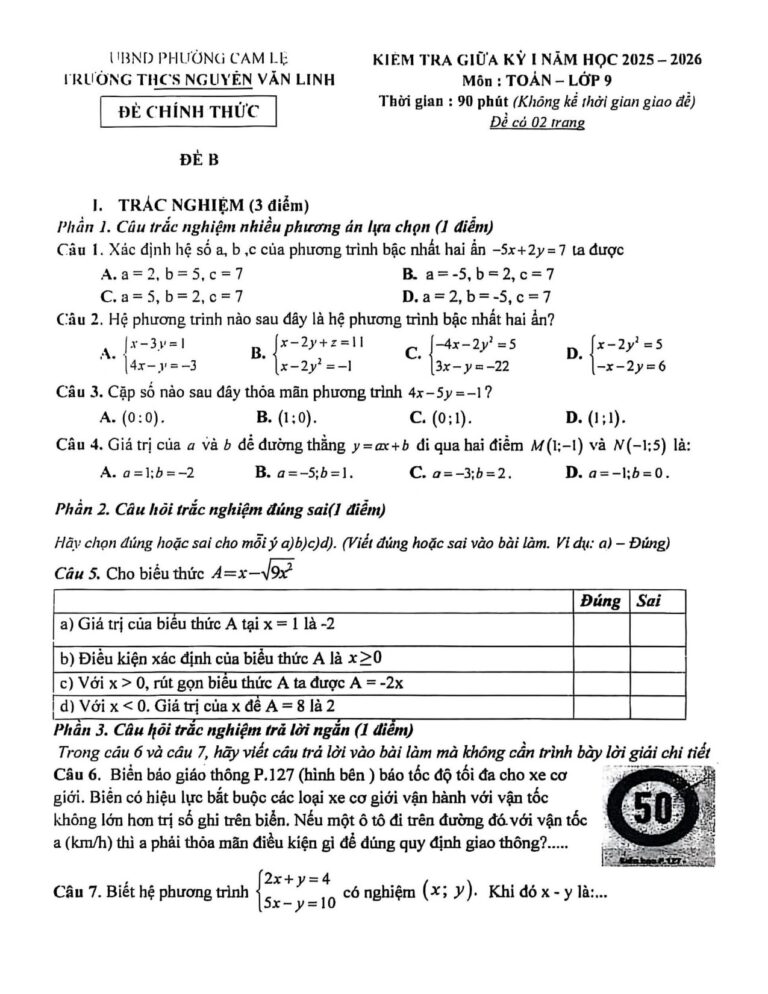 de-kiem-tra-giua-ky-1-toan-lop-9-nam-hoc-2025-2026-truong-thcs-nguyen-van-linh - Trang 1