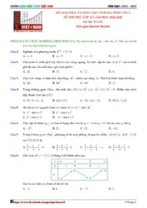 de-thi-thu-toan-lop-12-nam-hoc-2024-2025-tinh-ha-tinh-lan-2-co-dap-an-va-loi-giai-chi-tiet - Trang 1