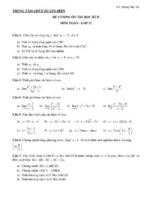 de-cuong-on-thi-hoc-ky-ii-mon-toan-lop-11 - Trang 1