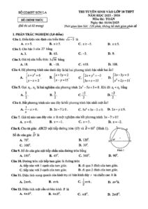 de-thi-tuyen-sinh-vao-lop-10-mon-toan-nam-hoc-2025-2026-so-giao-duc-son-la - Trang 1