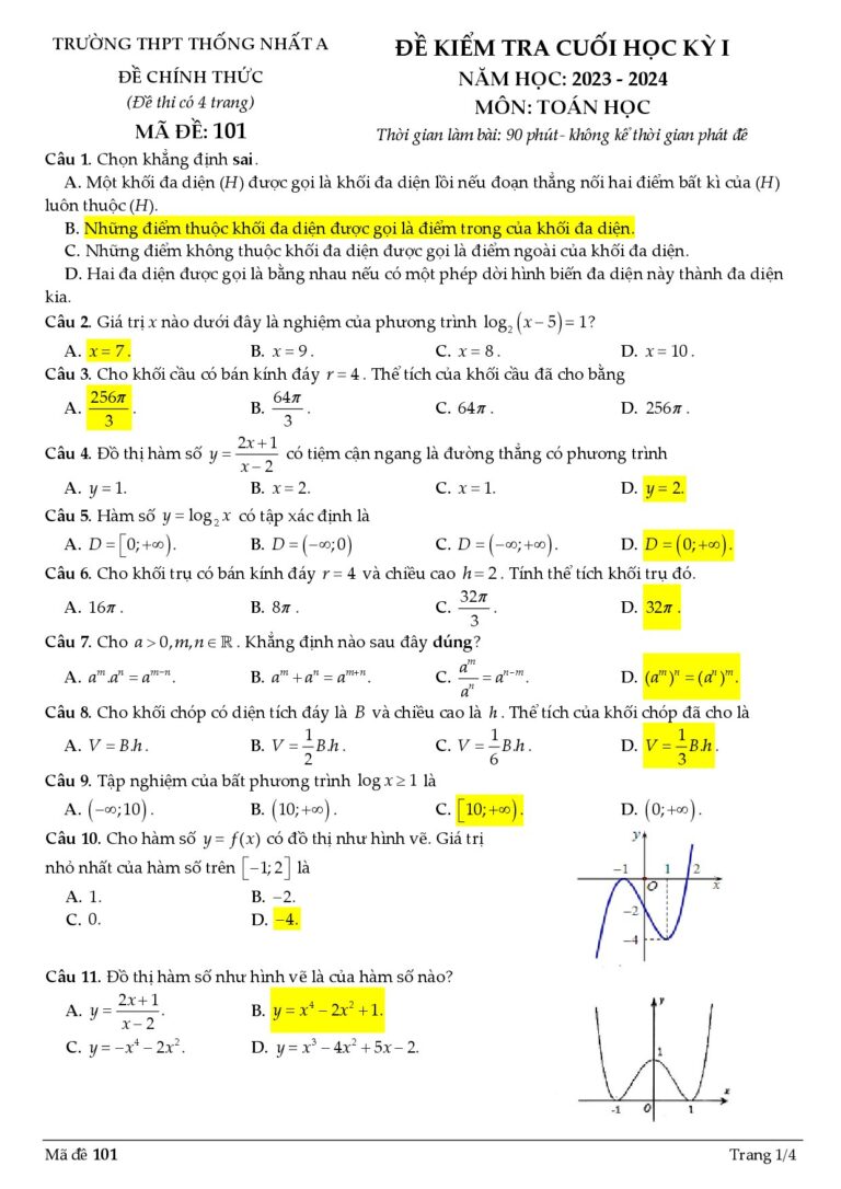 de-kiem-tra-cuoi-hoc-ky-1-toan-12-nam-hoc-2023-2024-truong-thpt-thong-nhat-a - Trang 1