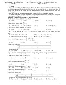 de-cuong-on-tap-hoc-ky-2-mon-toan-lop-10-nam-hoc-2020-2021-truong-thpt-hai-ba-trung - Trang 1
