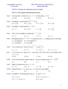 de-cuong-hoc-ky-2-mon-toan-lop-11-nam-2024-2025-truong-thpt-chu-van-an - Trang 1