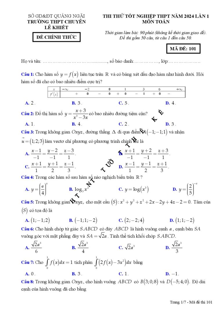 de-thi-thu-tot-nghiep-trung-hoc-pho-thong-2024-mon-toan-truong-chuyen-le-khiet-quang-ngai - Trang 1