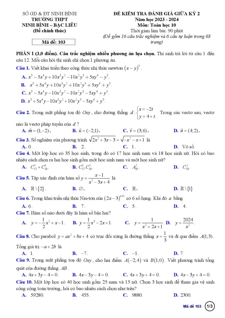 de-kiem-tra-giua-hoc-ky-2-toan-10-nam-hoc-2023-2024-truong-thpt-ninh-binh-bac-lieu - Trang 1
