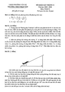 de-khao-sat-toan-lop-9-thang-11-nam-hoc-2025-2026-truong-thcs-nhat-tan - Trang 1