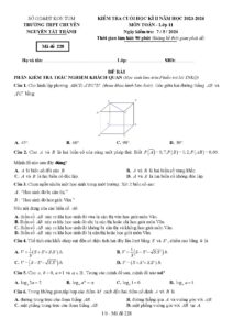 de-kiem-tra-cuoi-hoc-ky-2-mon-toan-lop-11-nam-2023-2024-truong-thpt-chuyen-nguyen-tat-thanh - Trang 1