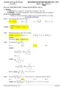 de-cuong-on-tap-hoc-ky-2-mon-toan-lop-11-truong-thpt-hai-ba-trung-nam-hoc-2018-2019 - Trang 1