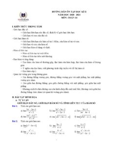 de-cuong-on-tap-hoc-ky-2-toan-lop-11-nam-hoc-2020-2021-truong-vinschool-ha-noi - Trang 1