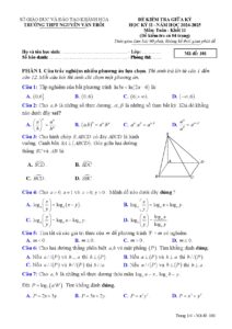 de-kiem-tra-giua-ky-ii-toan-lop-11-nam-hoc-2024-2025-truong-thpt-nguyen-van-troi - Trang 1