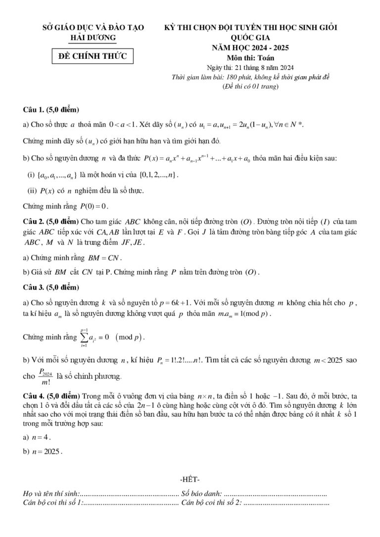 de-thi-chon-doi-tuyen-hoc-sinh-gioi-quoc-gia-mon-toan-lop-12-nam-2024-2025-so-giao-duc-hai-duong - Trang 1