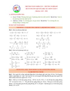 de-cuong-on-tap-giua-hoc-ky-1-mon-toan-lop-9-truong-thcs-nghia-tan-nam-hoc-2025-2026 - Trang 1