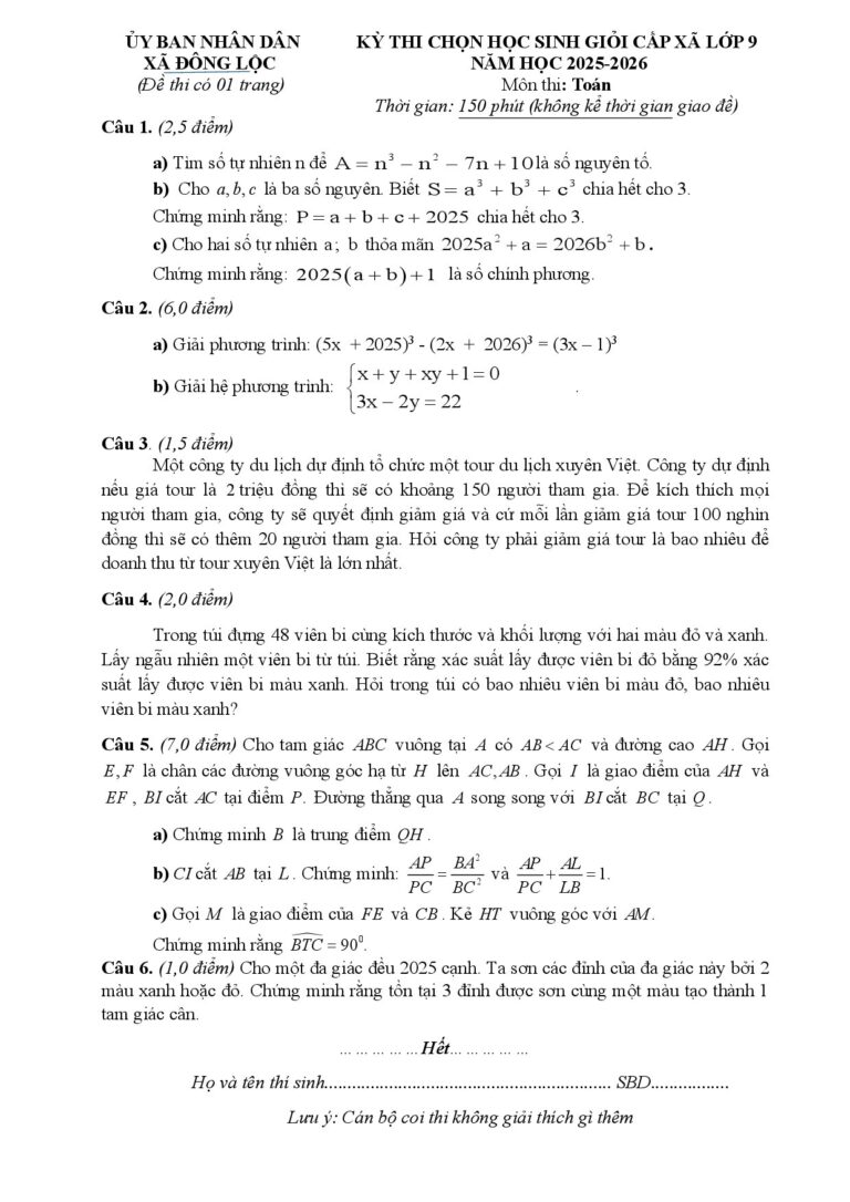 de-thi-chon-hoc-sinh-gioi-mon-toan-lop-9-cap-xa-nam-hoc-2025-2026 - Trang 1