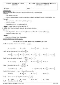 de-cuong-on-tap-hoc-ky-1-mon-toan-lop-11-nam-hoc-2021-2022-truong-thpt-hai-ba-trung - Trang 1
