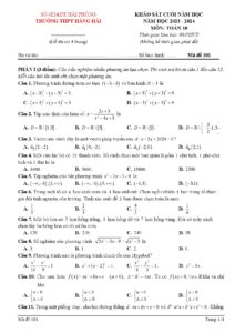 de-khao-sat-cuoi-nam-mon-toan-lop-10-nam-hoc-2023-2024-truong-thpt-hang-hai - Trang 1