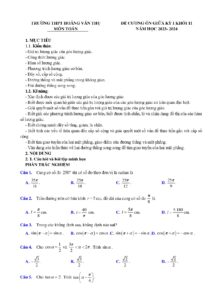 de-cuong-on-tap-giua-hoc-ky-1-mon-toan-lop-11-nam-hoc-2023-2024-truong-thpt-hoang-van-thu - Trang 1